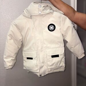 SHEIN Cream Kids Puffer Jacket